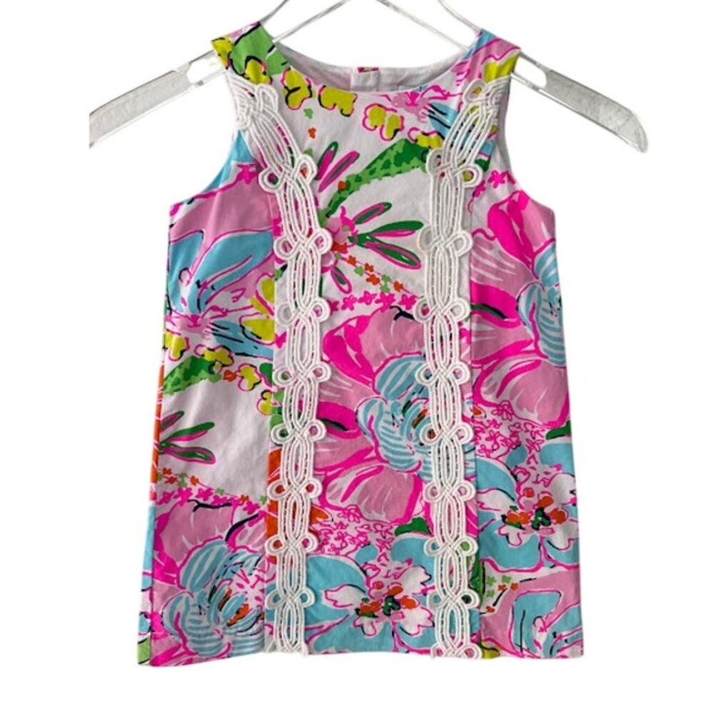 Lilly Pulitzer for Target Baby Girl's 4T Nosey Posie Floral Shift Mini Dress